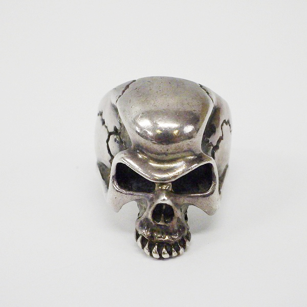 実際に弊社で買取させて頂いたharaKIRI/ハラキリ クラック スモール スカルリング 13号/スカル カフ 2点セットの画像 1枚目