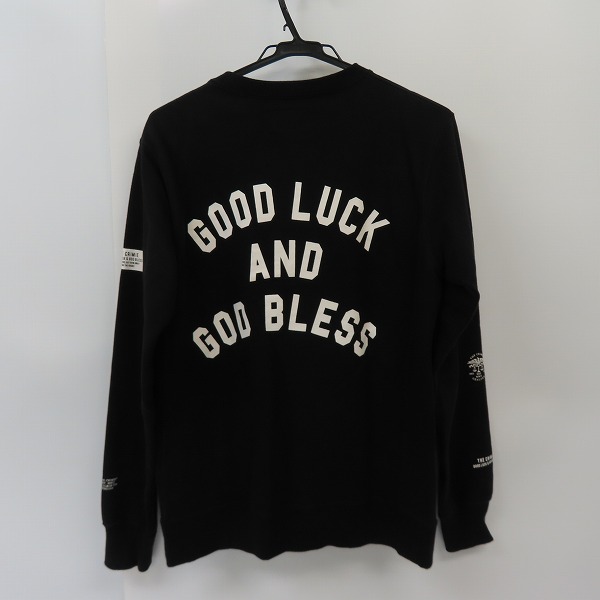 実際に弊社で買取させて頂いたTHE CRIMIE/クライミー バックプリントスウェット CR01-01K5-CL64/Lの画像 1枚目