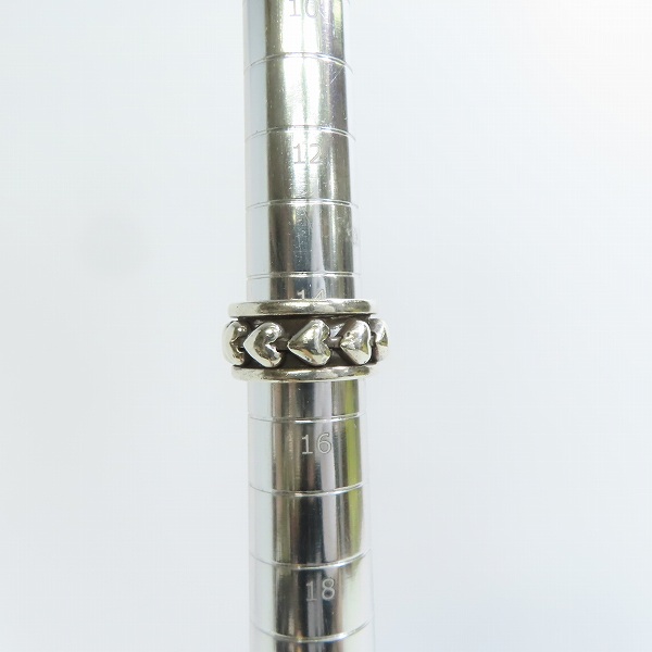 実際に弊社で買取させて頂いたLEATHERS AND TREASURES/レザーアンドトレジャース リボルビング ハートリング/15号の画像 4枚目