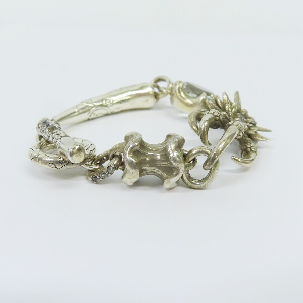 実際に弊社で買取させて頂いたBloody Mary/ブラッディマリー MIDNIGHT Night raven/ナイトレイヴン ブレスレット 大鳥 bmb477-21の画像 3枚目