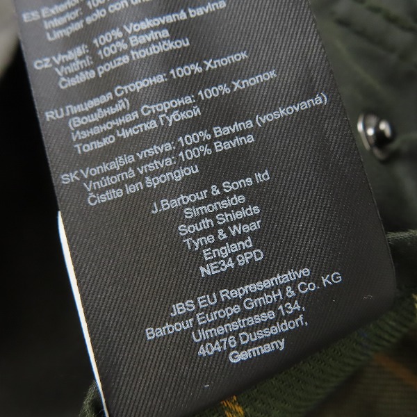 実際に弊社で買取させて頂いたBarbour/バブアー BEAUFORT ビューフォート ワックスドコットンジャケット 英国製 MWX0017SG9138/C38の画像 5枚目