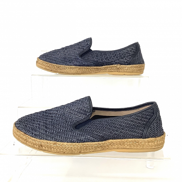 実際に弊社で買取させて頂いたGAIMO×EDIFICE/ガイモ×エディフィス スエード スリッポン シューズ ベージュ ネイビー/42 43/ 2点セットの画像 8枚目