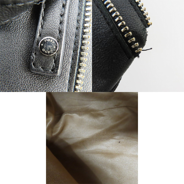 実際に弊社で買取させて頂いたJIMMY CHOO/ジミーチュウ ファスナー/ジッパーデザイン レザートートバッグ の画像 7枚目