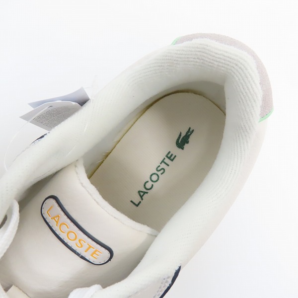 実際に弊社で買取させて頂いた【未使用】LACOSTE/ラコステ スニーカー L001 0321 SM00922/UK9.5の画像 4枚目