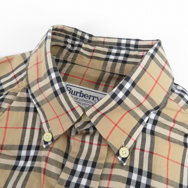 実際に弊社で買取させて頂いたBurberry's/バーバリーズ ノバチェック ボタンダウンシャツ/37(S)の画像 5枚目