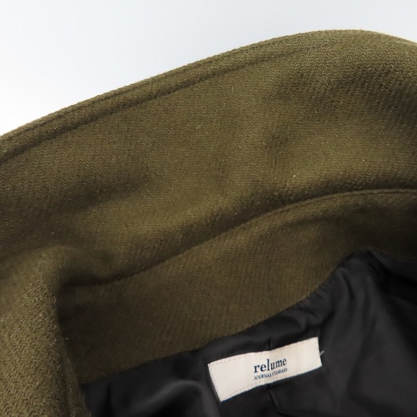 実際に弊社で買取させて頂いたJOURNAL STANDARD relume/ジャーナルスタンダードレリューム ウール コート/Mの画像 6枚目