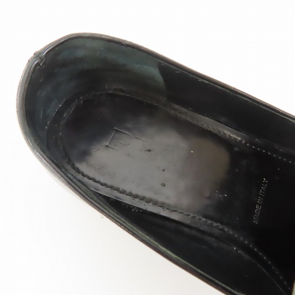 実際に弊社で買取させて頂いた【難有り】PRADA/プラダ レザー 厚底シューズ  の画像 4枚目