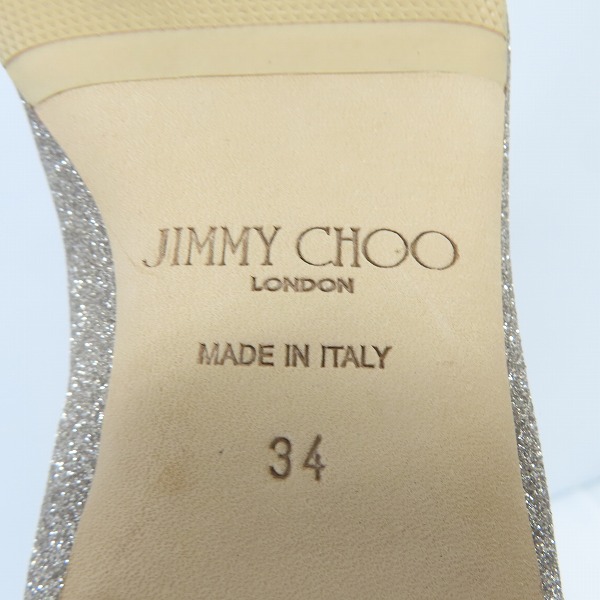 実際に弊社で買取させて頂いたJIMMY CHOO/ジミーチュウ ラメパンプス/34の画像 5枚目