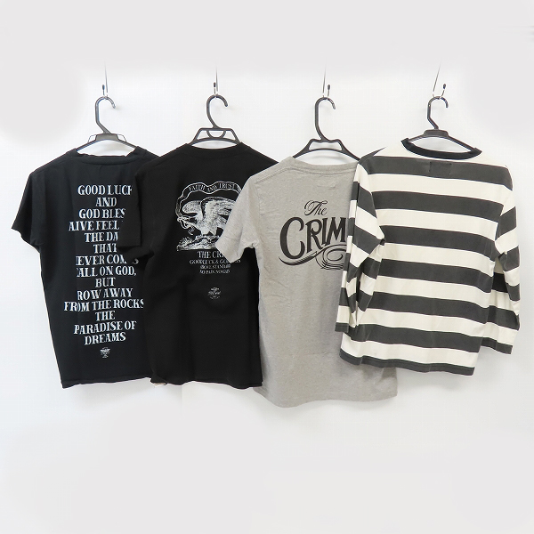 実際に弊社で買取させて頂いたTHE CRIMIE/クライミー ボーダーロングスリーブ Tシャツほか ４点セット の画像 1枚目