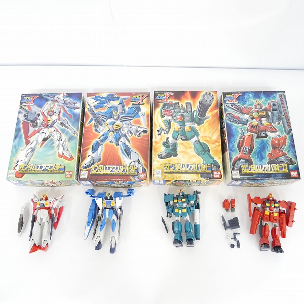 実際に弊社で買取させて頂いた【組済/ジャンク】バンダイ ガンダムX 1/144 エアマスター/バースト/レオパルド/デストロイ 4点セット/ガンプラ