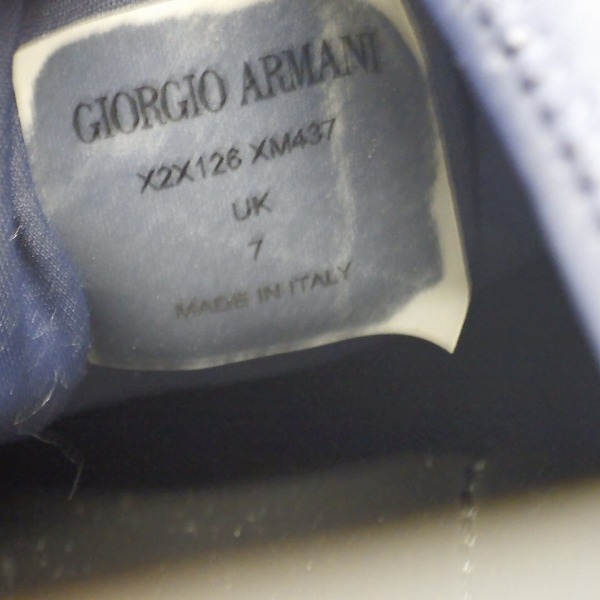 実際に弊社で買取させて頂いたGIORGIO ARMANI/ジョルジオアルマーニ シューズ/スリッポン UK7の画像 5枚目