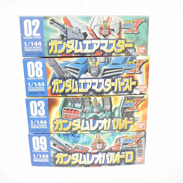 実際に弊社で買取させて頂いた【組済/ジャンク】バンダイ ガンダムX 1/144 エアマスター/バースト/レオパルド/デストロイ 4点セット/ガンプラの画像 9枚目