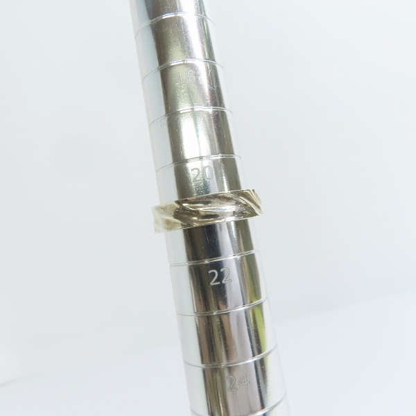 実際に弊社で買取させて頂いたGARNI/ガルニ sterling silver ワイド リング/指輪 21号/2点セットの画像 8枚目