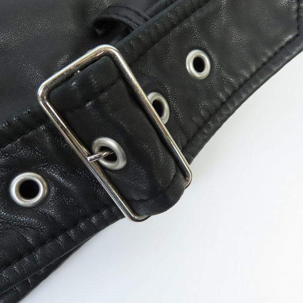 実際に弊社で買取させて頂いたBEAUTY&YOUTH UNITED ARROWS/ビューティ&ユース 羊革 ダブルライダースジャケット 1625-699-0553/Sの画像 5枚目