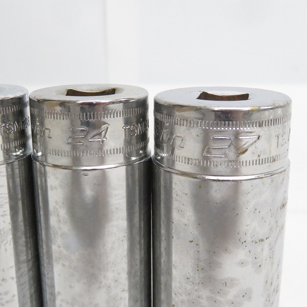 実際に弊社で買取させて頂いたSnap-on/スナップオン フランクドライブ 1/2インチ ディープソケット TSM21/22/23/24/27 5点セットの画像 2枚目