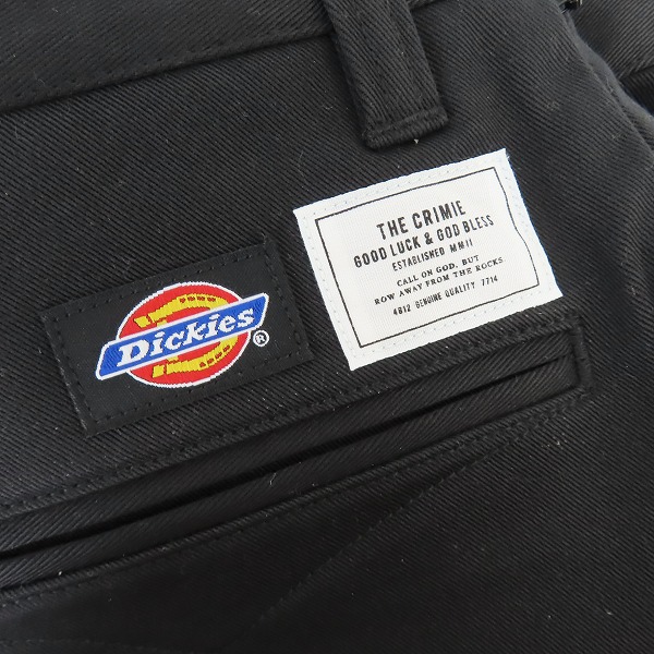 実際に弊社で買取させて頂いたTHE CRIMIE×Dickies/クライミー×ディッキーズ ワークパンツ ブラック/Lの画像 5枚目
