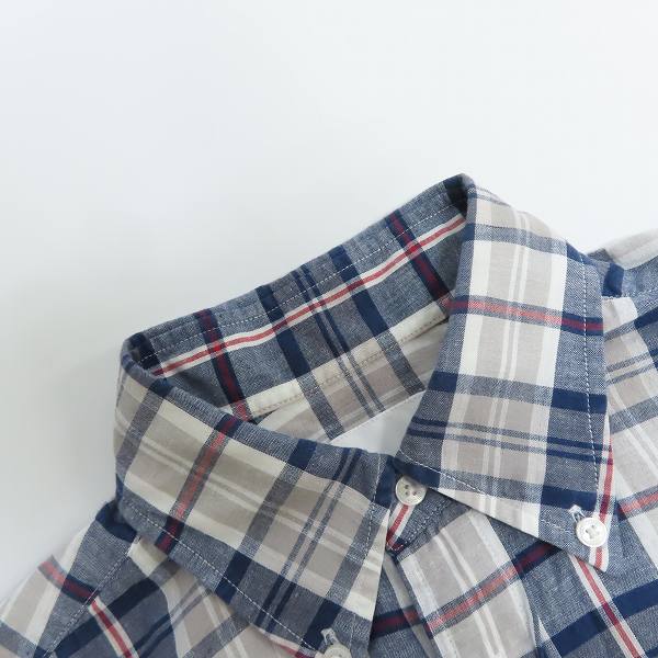 実際に弊社で買取させて頂いたMACKINTOSH PHILOSOPHY/マッキントッシュフィロソフィー ストライプ チェック 半袖 シャツ 2点セットの画像 3枚目