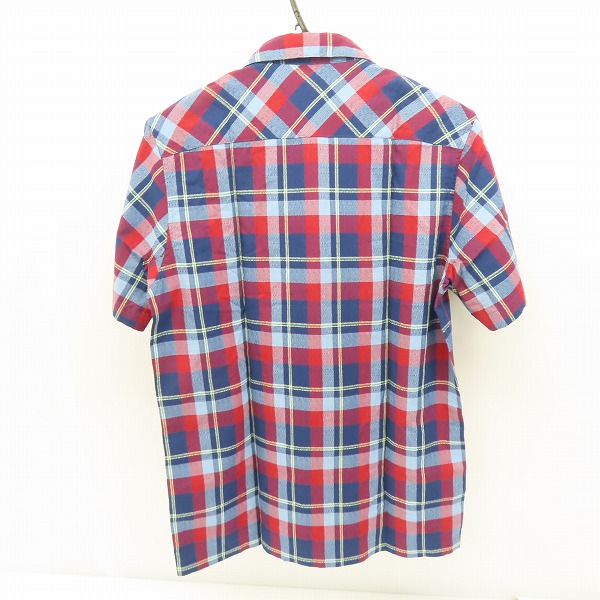 実際に弊社で買取させて頂いた【未使用】LACOSTE/ラコステ オープンネックチェックシャツ CH0960L M/Lの画像 1枚目