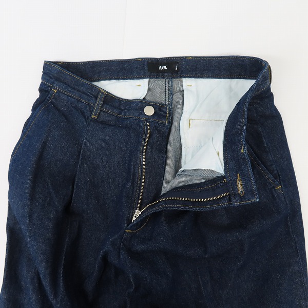 実際に弊社で買取させて頂いたHARE/ハレ タック付き ワイド デニムパンツ HA010009TO/Sの画像 4枚目
