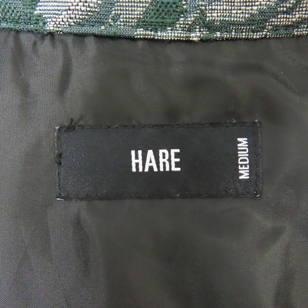 実際に弊社で買取させて頂いたHARE/ハレ 中綿フラワージャガードシャツ/Mの画像 2枚目