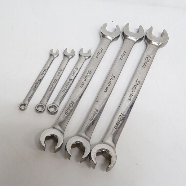 実際に弊社で買取させて頂いたSnap-on/スナップオン オープンエンド フレアナットコンビネーションレンチ RXSM10B/11B/12B/ OXIM4SB/5SB/6SB 6点セット