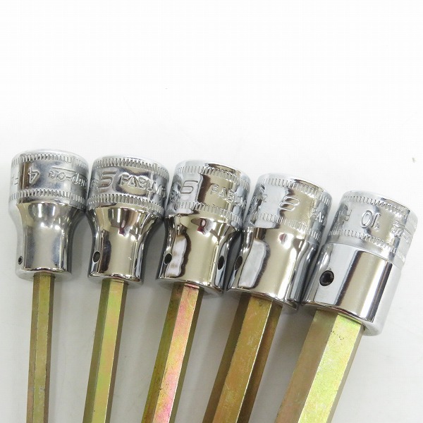 実際に弊社で買取させて頂いたSnap-on/スナップオン 3/8インチ ソケット ヘキサ ボール ロング FABLM4/5/6/8/10 5点セットの画像 1枚目