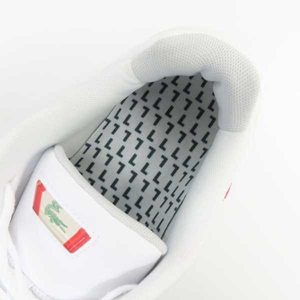 実際に弊社で買取させて頂いた【未使用】LACOSTE/ラコステ STORM 96 LO 0721 1 スニーカー SM00851/UK9.5の画像 4枚目