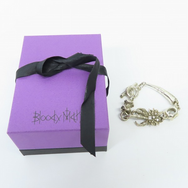 実際に弊社で買取させて頂いたBloody Mary/ブラッディマリー MIDNIGHT Night raven/ナイトレイヴン ブレスレット 大鳥 bmb477-21の画像 8枚目
