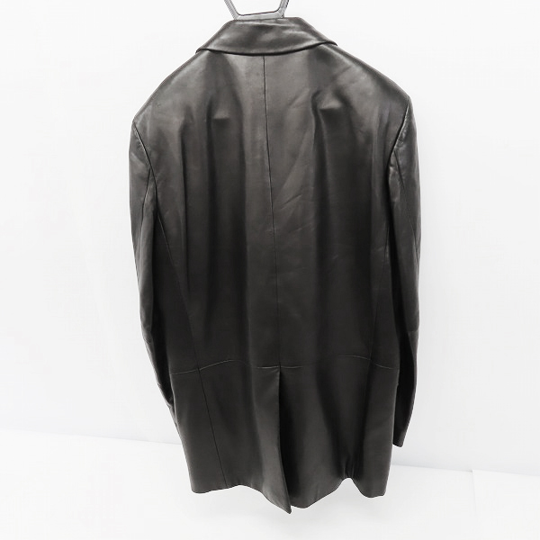 実際に弊社で買取させて頂いたHUGO BOSS/ヒューゴボス ラムレザー 3Bテーラードジャケット/52の画像 1枚目