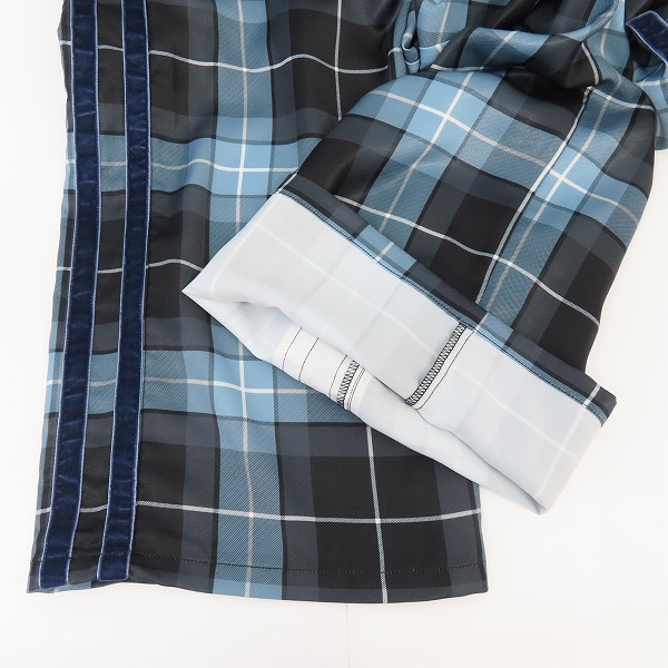 実際に弊社で買取させて頂いたHARE/ハレ チェック ベロアダブルライン イージーパンツ HA010012TO/Fの画像 6枚目