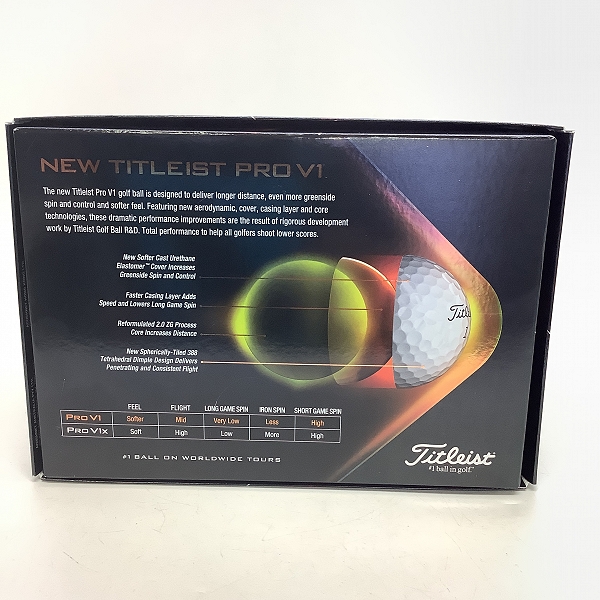 実際に弊社で買取させて頂いた(9)【未使用】Titleist/タイトリスト PRO V1 ゴルフボール 1ダースの画像 3枚目