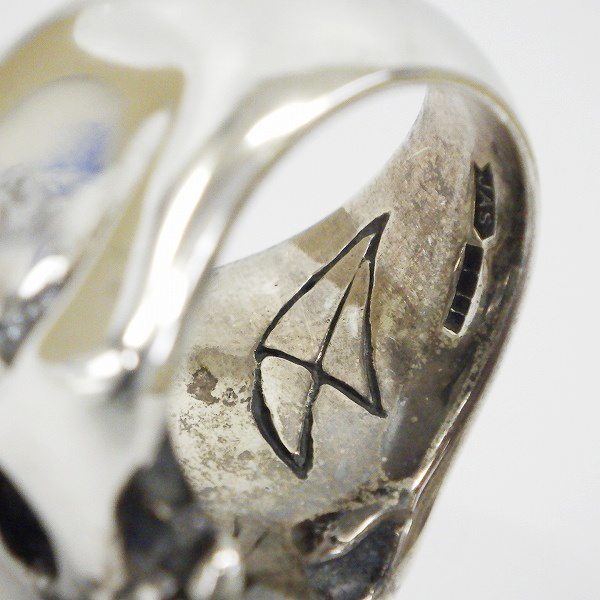 実際に弊社で買取させて頂いたCRAZY PIG/クレイジーピッグ ラージエビルスカルリング/17.5号の画像 6枚目