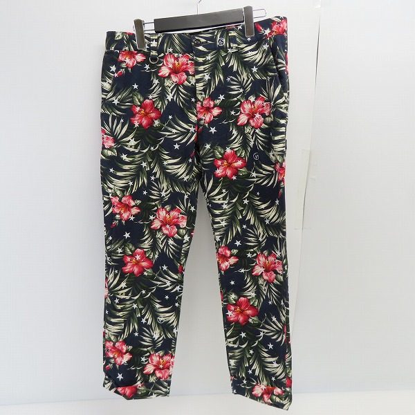 実際に弊社で買取させて頂いたuniform experiment/ユニフォームエクスペリメント 14SS ANKLE CUT SLACKS/花柄 スター UE-140008/2