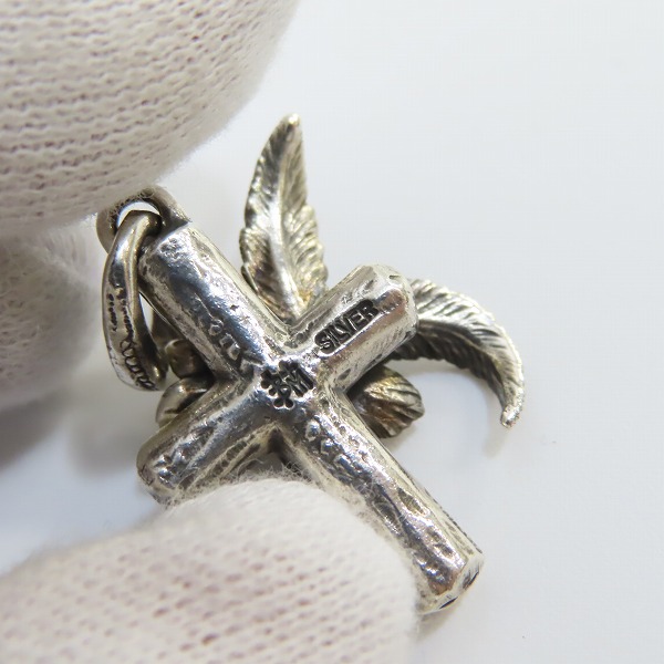 実際に弊社で買取させて頂いたBloody Mary/ブラッディマリー フェザー/クロスデザイン ペンダントの画像 5枚目