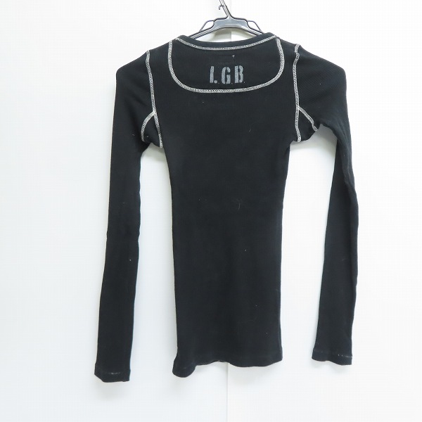 実際に弊社で買取させて頂いたL.G.B./ルグランブルー 長袖カットソー ブラック 3635/LS-0001K /Sの画像 1枚目
