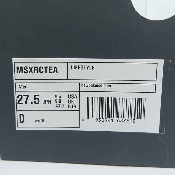 実際に弊社で買取させて頂いた【未使用】New Balance/ニューバランス MSXRCTEA 27.5の画像 7枚目