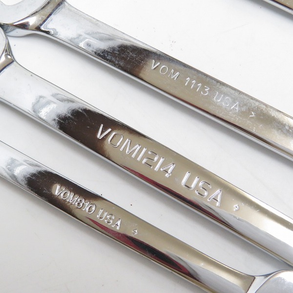 実際に弊社で買取させて頂いたSnap-on/スナップオン オープンエンド レンチ VOM810/1113/1214/1415/1618/1719 6点セットの画像 3枚目