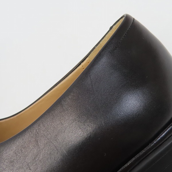 実際に弊社で買取させて頂いたBALLY/バリー Calfield Tan Leather Slip On/カーフレザー スリッポン/8Dの画像 6枚目