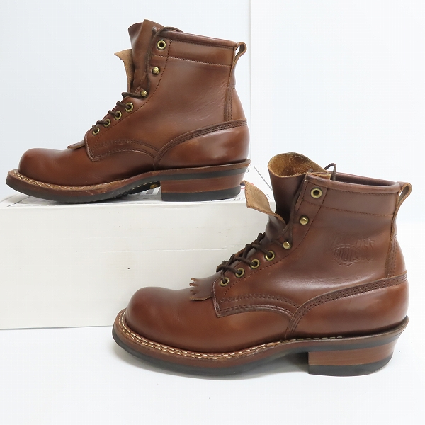 実際に弊社で買取させて頂いたWHITE’S BOOTS/ホワイツブーツ SMOKE JUMPER/スモークジャンパー レザー レースアップ ブーツ 350BNWCRCK/7.5Eの画像 3枚目