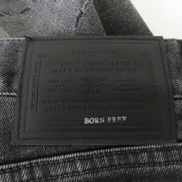 実際に弊社で買取させて頂いたTHE CRIMIE/クライミー ダメージペイント加工ストレッチデニムパンツ C1H5-BFPT-05/Lの画像 7枚目