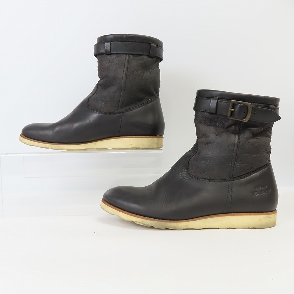 実際に弊社で買取させて頂いたPaul Smith/ポールスミス RED EAR/レッドイヤー ムートン ワークブーツ/7の画像 3枚目