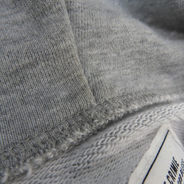 実際に弊社で買取させて頂いたCRIMIE/クライミー SWEAT ZIP PARKA THE LIFE/ジップアップパーカー グレー C1K1-SW14/Sの画像 7枚目