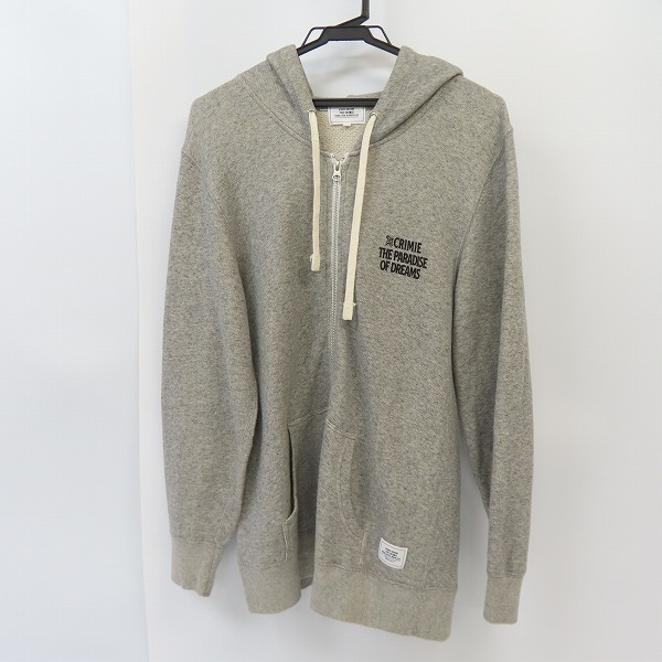実際に弊社で買取させて頂いたTHE CRIMIE/クライミー マリアプリント ジップアップパーカー グレー/L