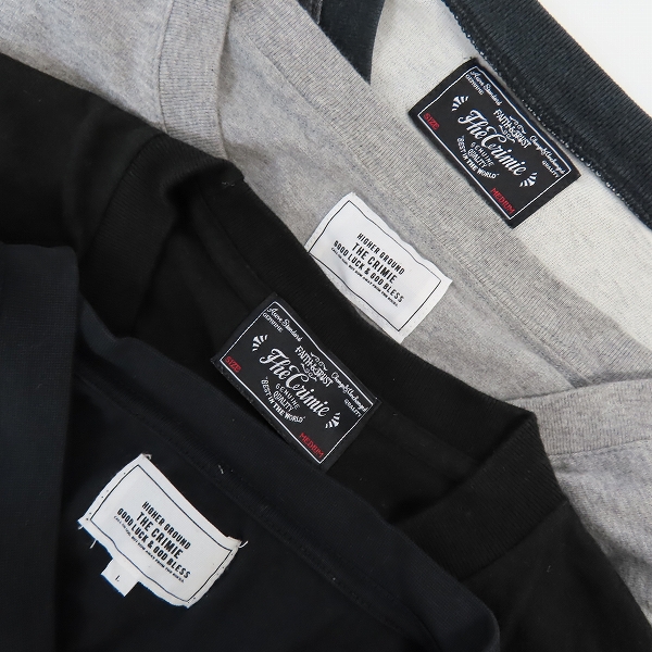 実際に弊社で買取させて頂いたTHE CRIMIE/クライミー ボーダーロングスリーブ Tシャツほか ４点セット の画像 2枚目