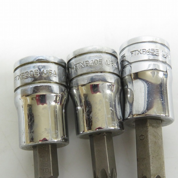 実際に弊社で買取させて頂いたSnap-on/スナップオン 3/8 トルクスソケット TTXR20E/25E/FTXR27E/30E/40E/45E 6点セットの画像 5枚目
