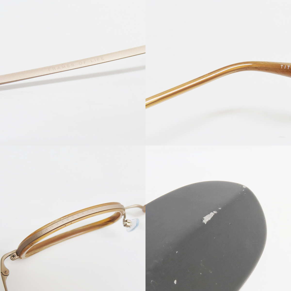 実際に弊社で買取させて頂いたGIORGIO ARMANI/ジョルジオアルマーニ メガネフレーム/アイウェア レンズ無し AR5016-T-D 3029の画像 8枚目