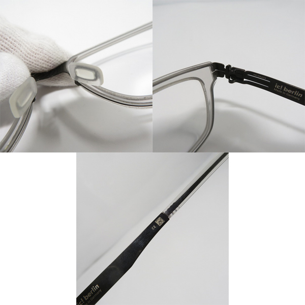 実際に弊社で買取させて頂いたic! berlin/アイシーベルリン Ellner O メガネフレーム/アイウェアの画像 7枚目