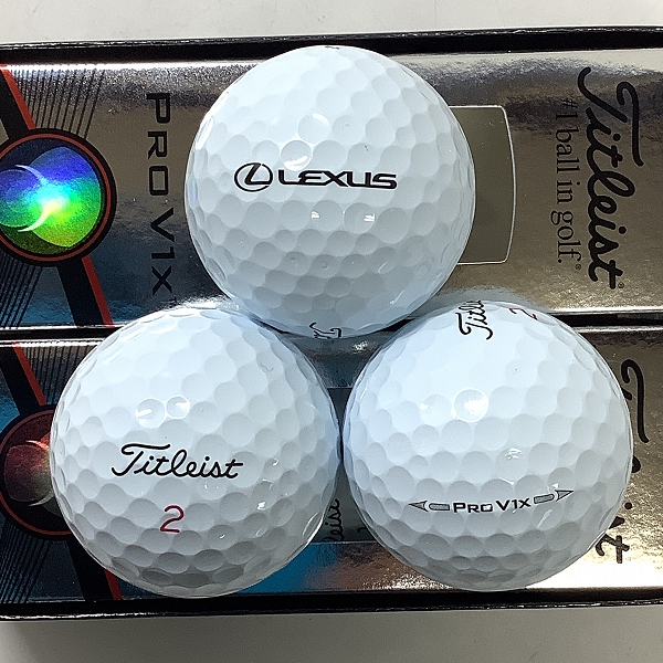 実際に弊社で買取させて頂いた【未使用/オウンネーム】Titleist/タイトリスト PRO V1x ゴルフボール 2スリーブの画像 1枚目