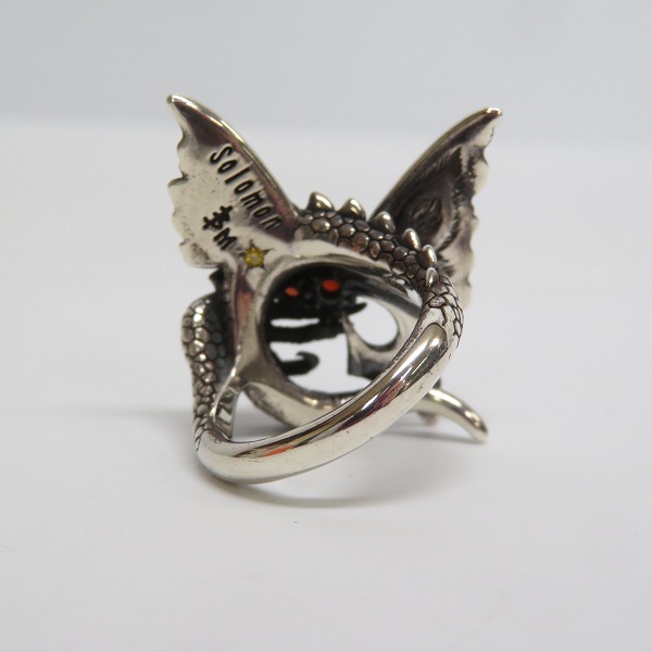 実際に弊社で買取させて頂いた【ギャラ付】Bloody Mary/ブラッディマリー リザードリング/ガーネット/ブラックダイヤパヴェ/17号の画像 3枚目