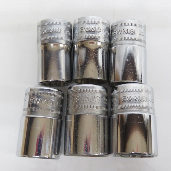 実際に弊社で買取させて頂いたSnap-on/スナップオン 1/2インチ シャローソケット SWM141/151/161/171/181/191//211/221/231/241/261/271/301/321 14点セットの画像 1枚目